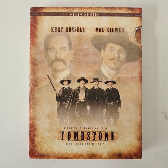 Tombstone DVD 1993 Director's Cut - Kurt Russell, Val Kilmer, Sam Elliott - Picture 1 of 5